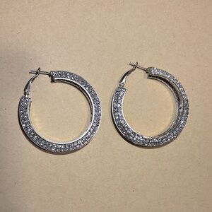 Elegant Silver Hoop Earrings